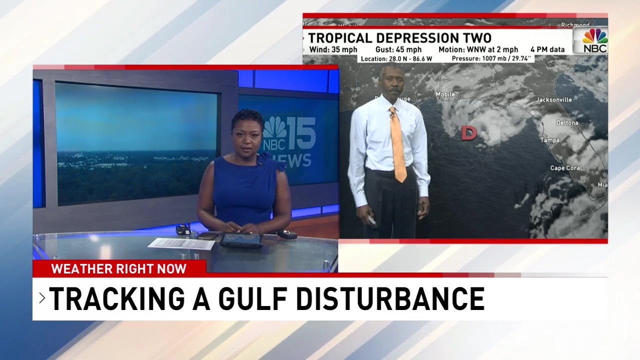 Tropical Depression 2 is in the northern Gulf of Mexico - YouTube