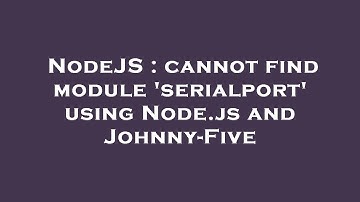 NodeJS : cannot find module 