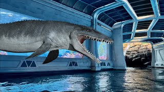 Jurassic World The Ride - Front Row On-Ride POV Universal Studios Hollywood 2022 screenshot 3