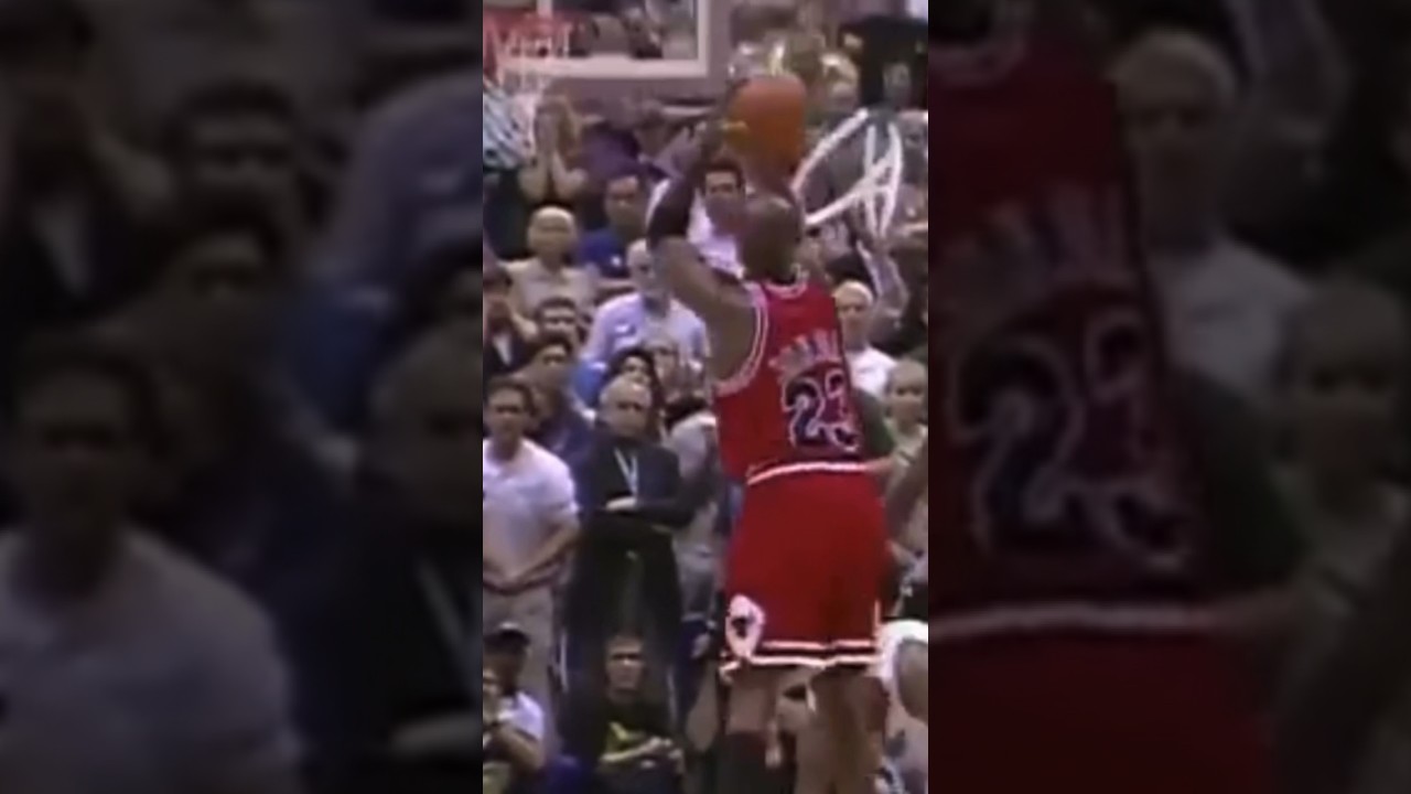 Michael Jordan Clutch Shot In Game 6 1998🏀fyp foryou youtubeshorts 