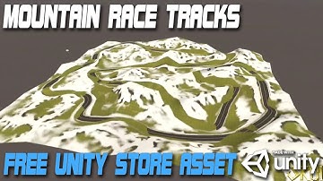 Mountain race Tracks | FREE Unity Store Asset | 3D Environment for Racing | Made with Unity3D