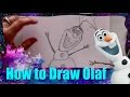 How to draw olaf the snowman from disneys frozen  dramaticparrot