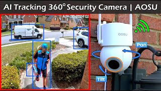 Human Tracking AI Security Camera | AOSU Pan/Tilt Camera D1 SE