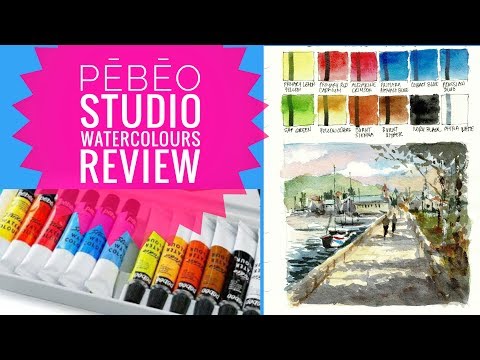 Pebeo Studio Watercolors REVIEW vs.other watercolor paints