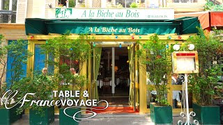 【パリカフェ巡り】フランス料理レストラン&quot;À la Biche au Bois&quot;／Relaxパリ散歩【字幕設定してご覧下さいませ】