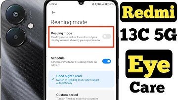 How to enable reading mode in Redmi 13C 5G || Redmi 13C 5G me reading mode kaise enable kare |