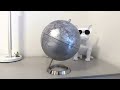 Exerz 25cm World Globe - Metallic Silver