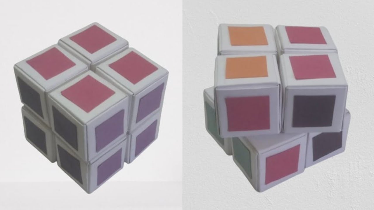 Origami Magic Cube | How To Make A Paper 2×2 Rubik's Cube | Easy Paper ...