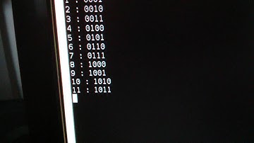 RPi 4 bit binary counter
