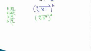 Rational Exponents - Evaluate