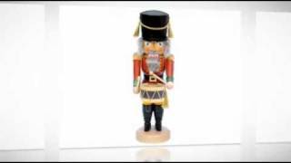Wooden Ulbricht Drummer and Musician Nutcrackers