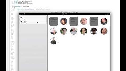 Baseball Layout Collection View