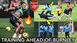 ✅ARSENAL TRAINING AHEAD OF BURNLEY | Jurrien Timber, Partey, Jesus JOINS Training Today BOOST