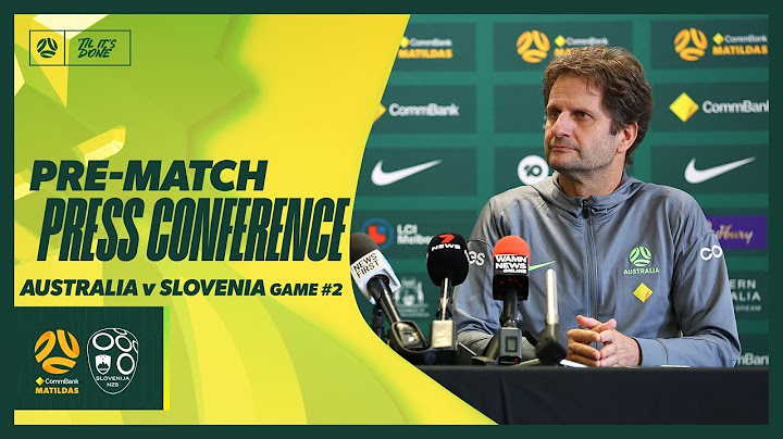 Joe Montemurro | Pre-Match Press Conference | CommBank Matildas v Slovenia | Game #2