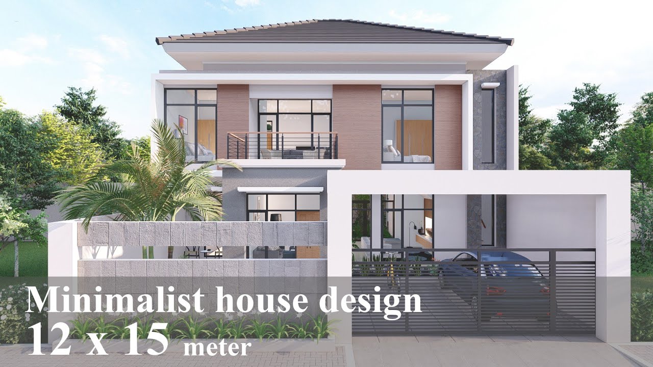 Rumah minimalis 12 x 15 meter dan interior