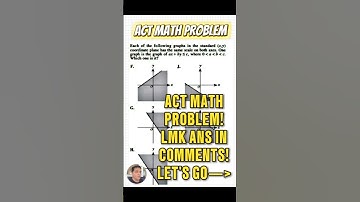 Solve this ACT math problem #act #actmath #acttips #satmath #actprep