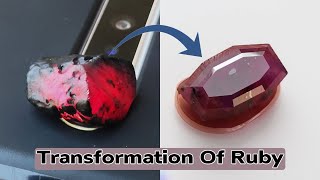 Ruby 28 to 8.73 carats | Africa | Gemstone Cutting, Performing, Faceting & Polishing