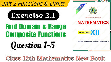 Unit 2 Ex 2.1 Class 12 math | Ex 2.1 Q1 to Q5 Class 12 math | Math With Tabish