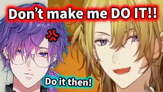 Luca being a menace to Uki in public...