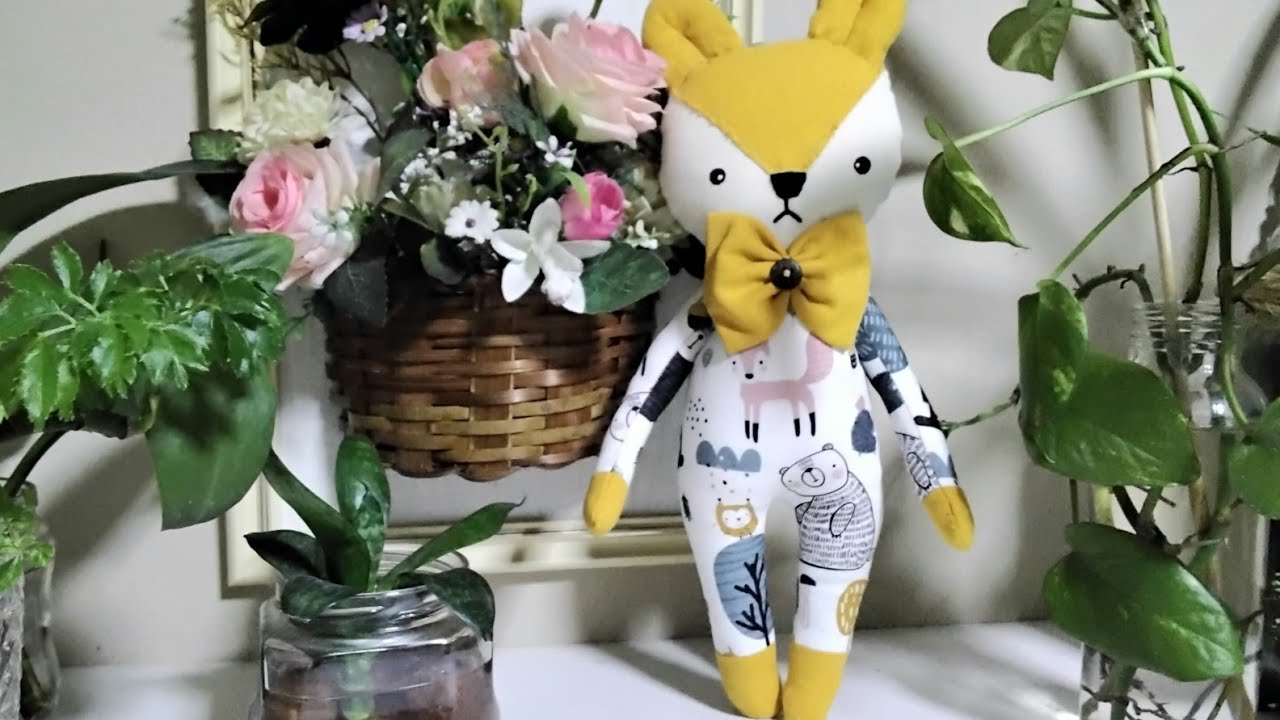 Raposinha de tecido fácil de fazer ( passo a passo )