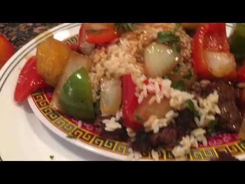 Asian style beef stir fry - with vegetable and pineapple