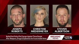 Weapons, drugs and explosive devices discovered in Bethel Park home, police say