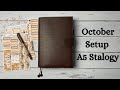 Chatty October Monthly Setup || A5 Stalogy