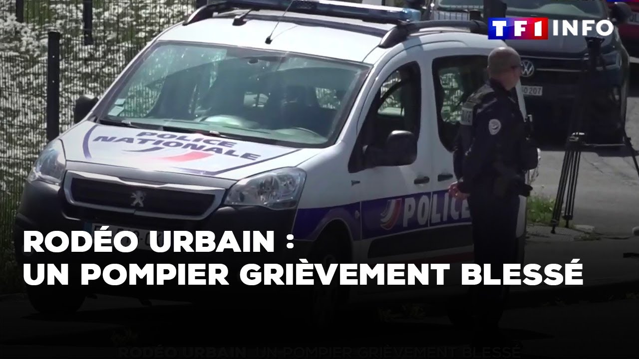 Rodéo urbain : un pompier grièvement blessé ｜TF1 INFO