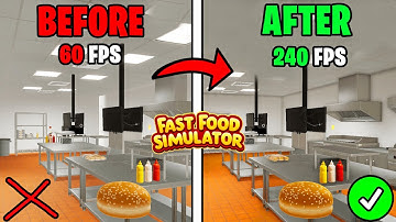 FAST FOOD SIMULATOR BEST GRAPHICS SETTINGS + FPS BOOST