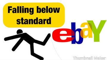 I’ve Fallen Below Standard on EBay NOW WHAT?!?