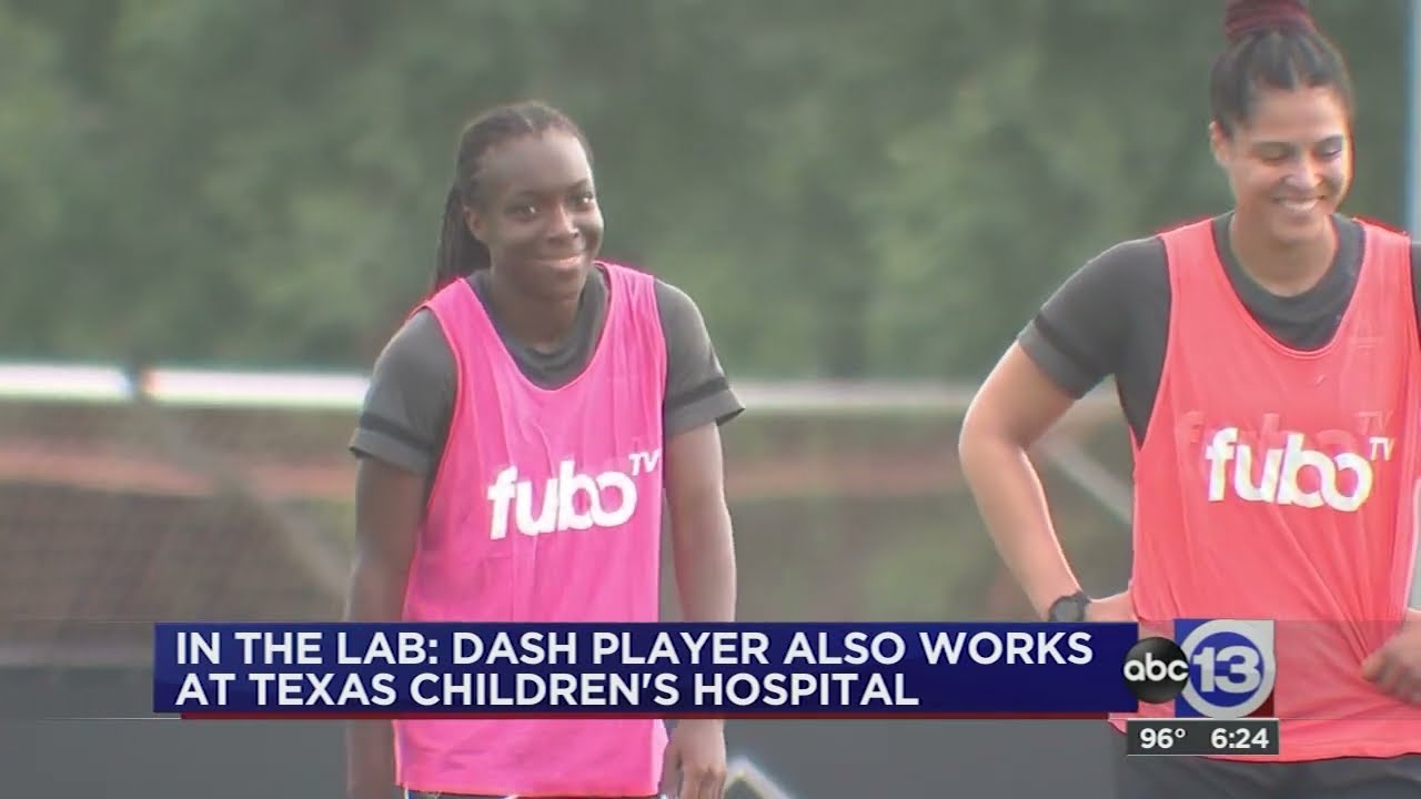 In the lab: Houston Dash's Michelle Alozie has 'other' career at Texas Children's Hospital
