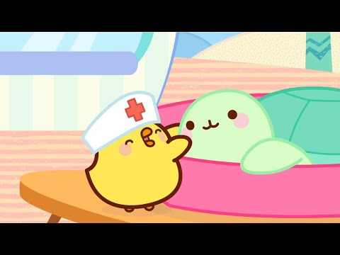 Molang and Piu Piu take care of the animals 🩹| Funny Compilation for Kids