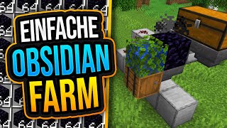 EINFACHE OBSIDIAN FARM (TUTORIAL) ✨ Minecraft 1.21.10