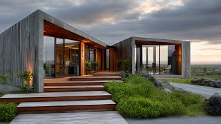 Modern Minimalist House That Wraps Around Nature | Climate Positive Design Ideas