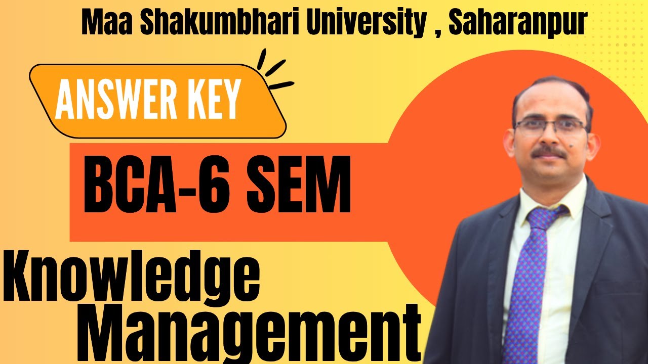🔥 Knowledge Management Answer Key 2025 | BCA 6th Sem Full Paper ...