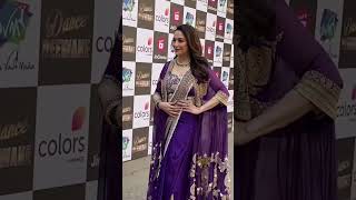 Madhuri Dixit Beautiful In Purple ?shortsaamirkhan