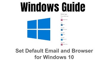 How Set Default Email and Browser for Windows 10