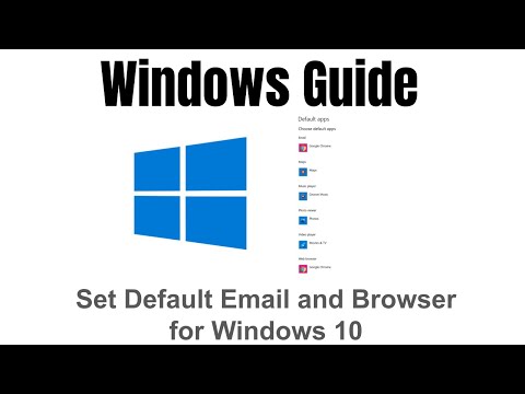 How Set Default Email and Browser for Windows 10