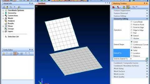 Femap Extend Merge Mesh