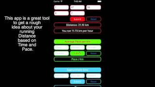 Running Calculator :  Distance,  Pace & Time screenshot 1