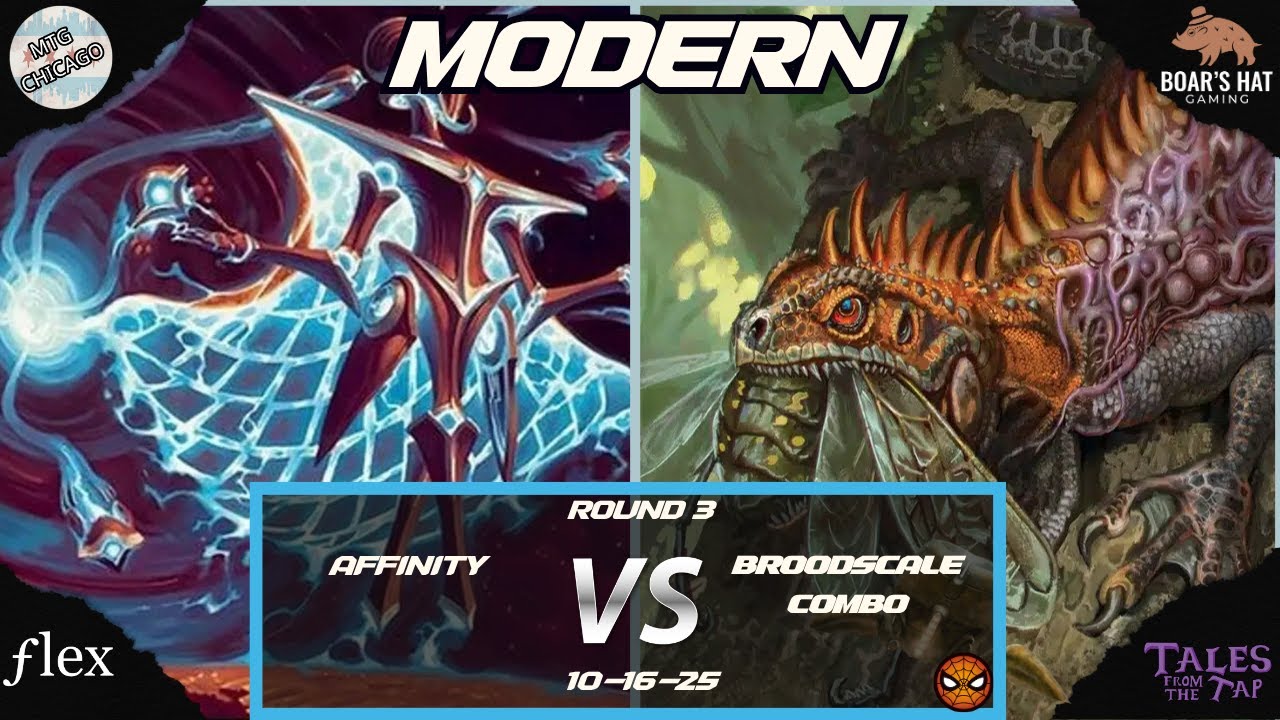 Комбо Affinity против BroodScale [MTG Modern, раунд 3]