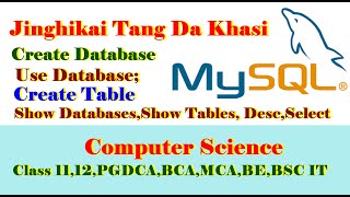 How to create Database and Table ha ka MySQL Command Line batai bniah da khasi screenshot 4