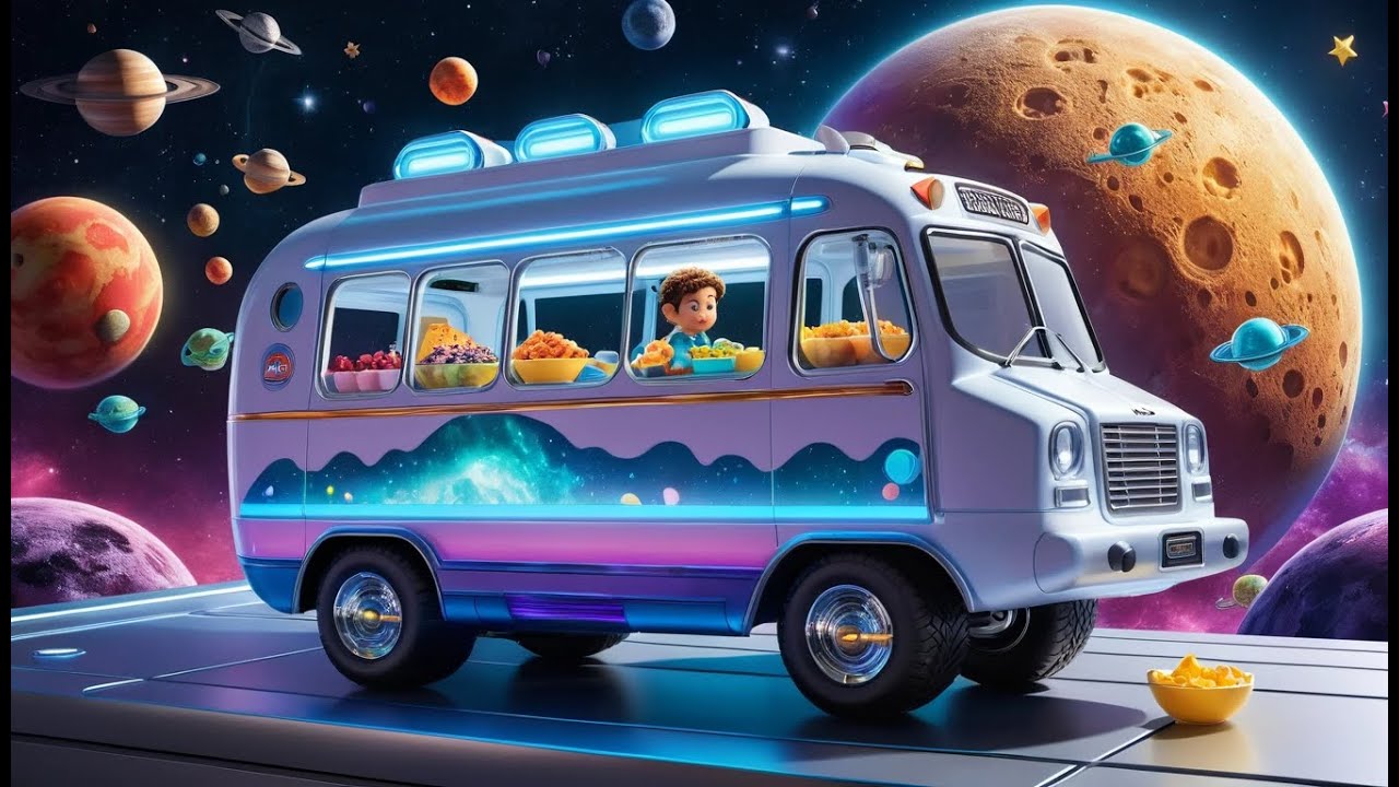 The Wheels on the Space Bus | Fun Space Song for Kids | Galactic Adventure Rhyme