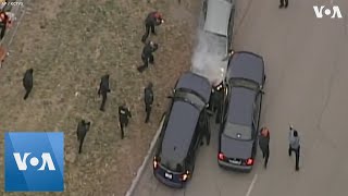 Police Chase Down Car on Kansas City Chiefs’ Super Bowl Parade Route