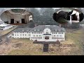 Massive abandoned mansion with working power used in a violent cult