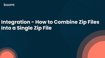 Integration - How to Combine Zip Files Into a Single Zip File