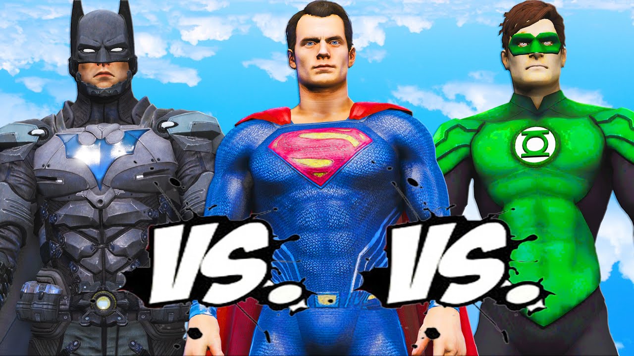 BATMAN VS SUPERMAN VS GREEN LANTERN - EPIC SUPERHEROES BATTLE - YouTube