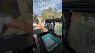 VOZ Camp Kitchen - Built-in Water Tank &amp; Electric Tap for Car Camping Kitchen Setup