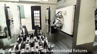 Double-sided horizontal machining center for customer