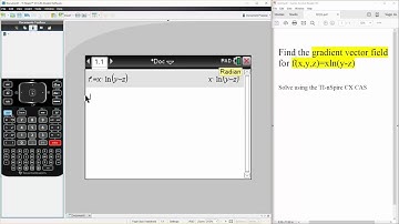 Calc 3: Gradient Vector Field (TI nSpire CX CAS)